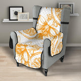 hand drawn orange fruit pattern Chair Cover Protector