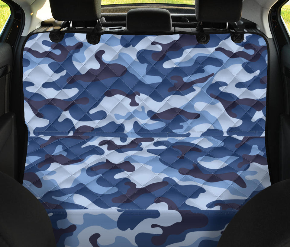 Blue Camo Camouflage Pattern Dog Car Seat Covers