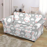 Rabbit Cloud Pattern Loveseat Couch Slipcover