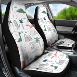 Cute Cartoon Dinosaurs Tree Pattern Universal Fit Car Seat Covers