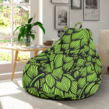 Green Hop Pattern Bean Bag Cover