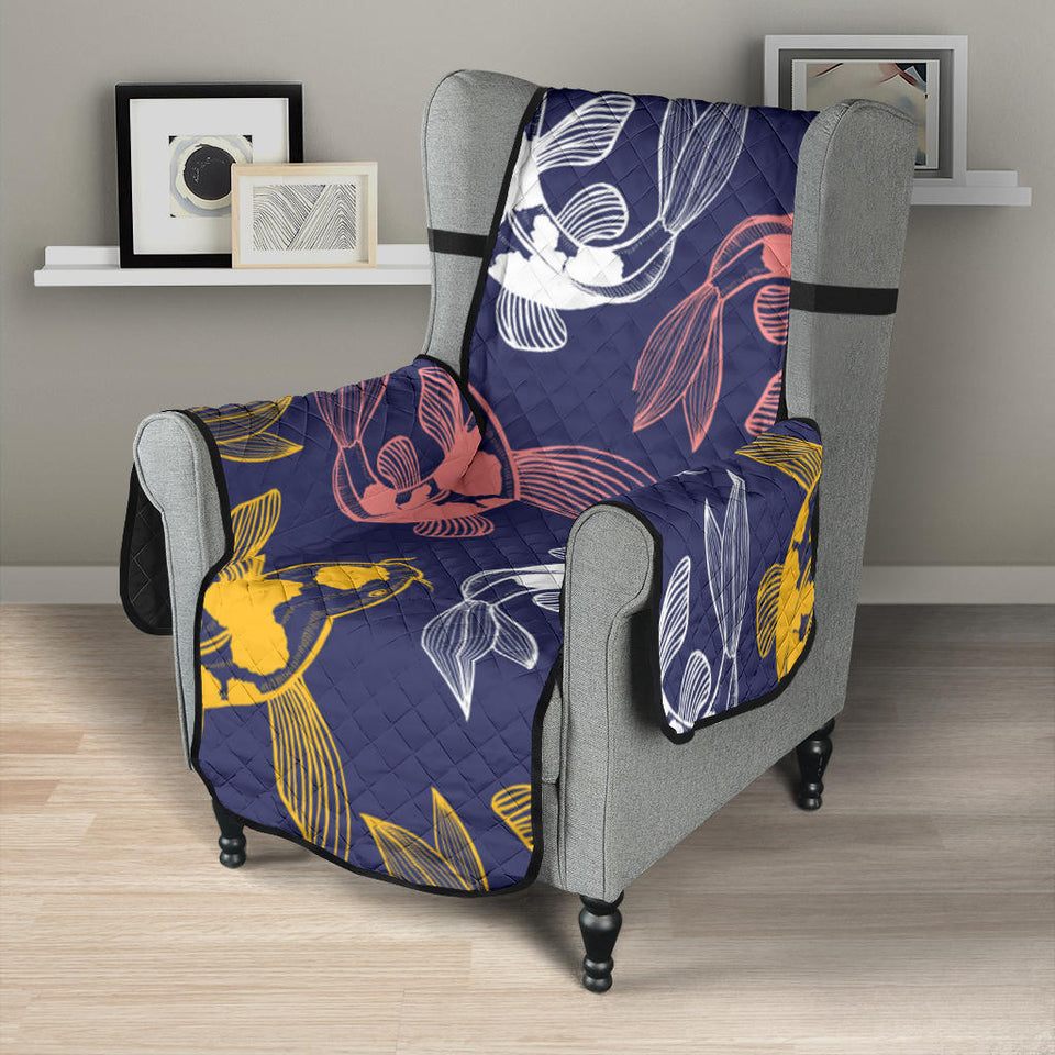 Koi Fish Carp Fish pattern Chair Cover Protector