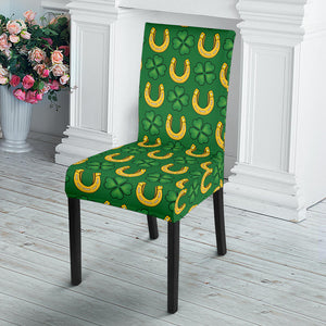 Horseshoes Pattern Print Design 05 Dining Chair Slipcover