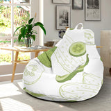 Cucumber Sketch Pattern Bean Bag Cover