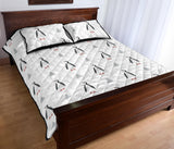 Penguin pattern Quilt Bed Set