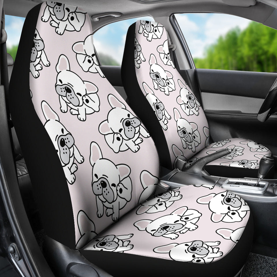 Cute French Bulldog Pattern Universal Fit Car Seat Covers