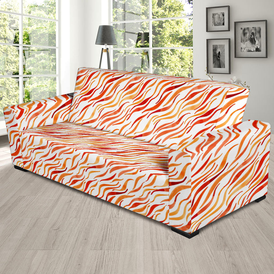 Fire Flame Watercolor Pattern Sofa Slipcover
