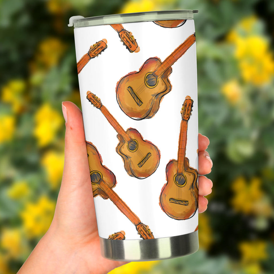 Paint Guitar Pattern Tumbler