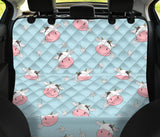 Cute Cow Flower Pattern Dog Car Seat Covers