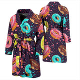 Colorful Donut Glaze Pattern Men'S Bathrobe