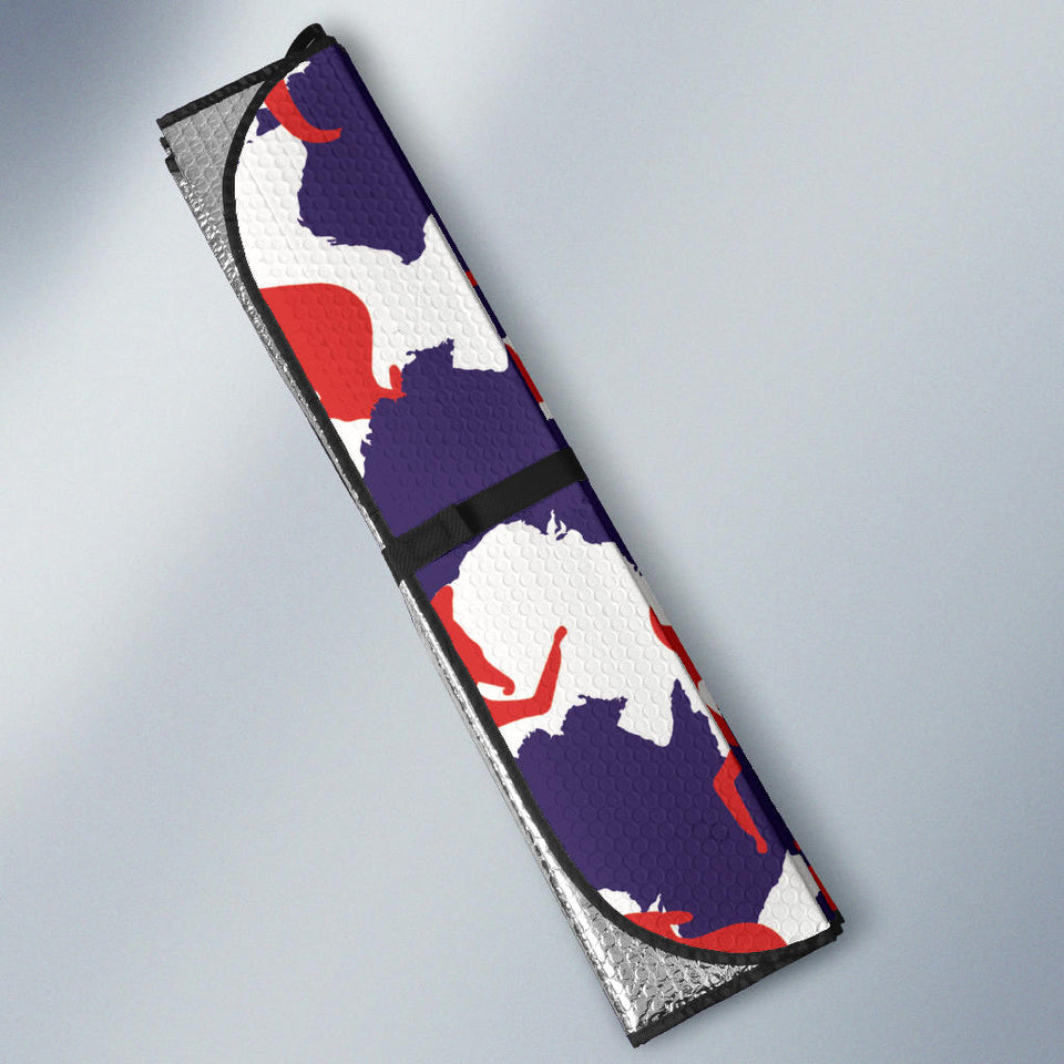 Kangaroo Australian Pattern Car Sun Shade