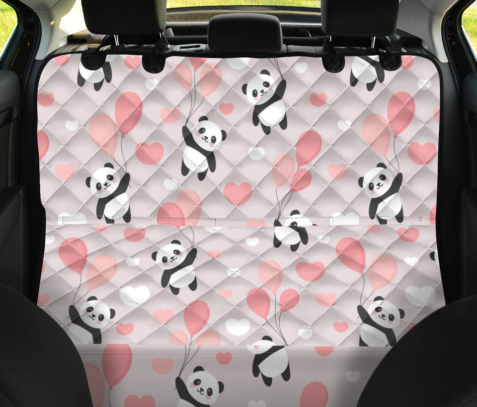 Cute Panda Ballon Heart Pattern Dog Car Seat Covers