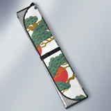 Bonsai Red Sun Japanese Pattern Car Sun Shade