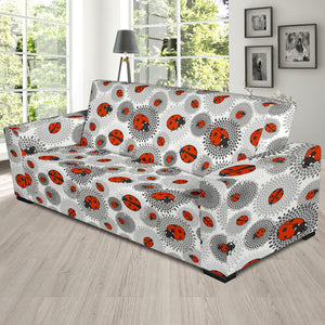 Ladybug Pattern Print Design 05 Sofa Slipcover