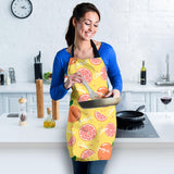 Grapefruit Yellow Background Adjustable Apron