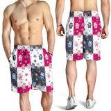 Teddy Bear Pattern Print Design 03 Men Shorts