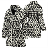 Coffee Bean Abstract Modern Pattern Women'S Bathrobe
