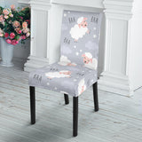 Sweet Dreams Sheep Pattern Dining Chair Slipcover