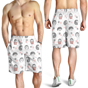 Hedgehog Pattern Print Design 02 Men Shorts