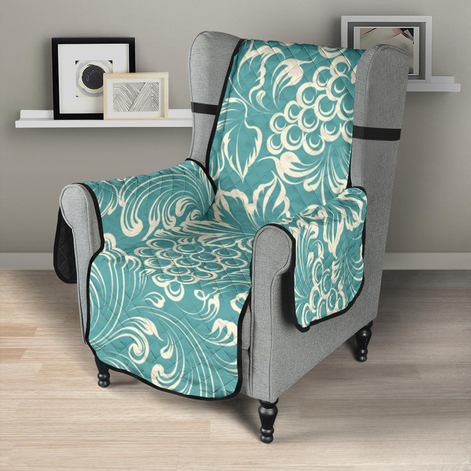 Classic Hand drawn Grape pattern Chair Cover Protector