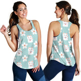 Maneki Neko Lucky Cat sakura Women Racerback Tank Top