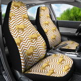 Rhino Yellow Theme Pattern  Universal Fit Car Seat Covers