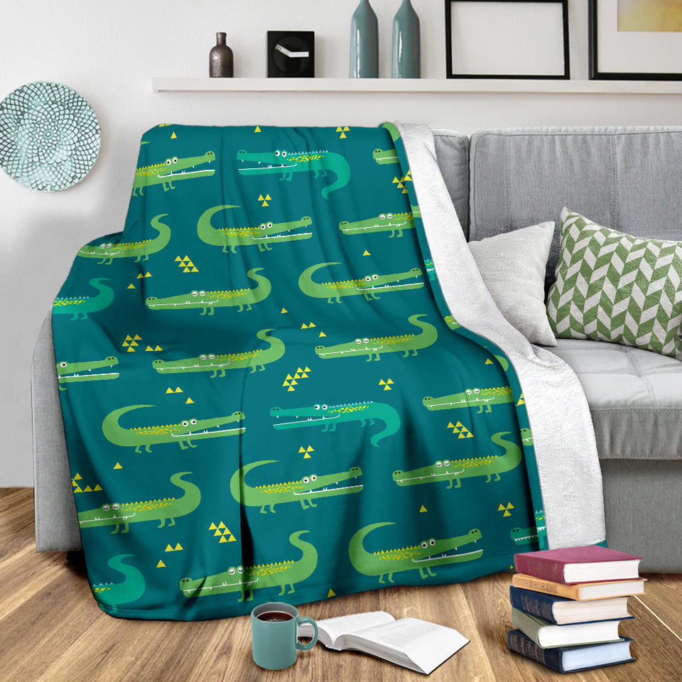 Crocodile Pattern Premium Blanket