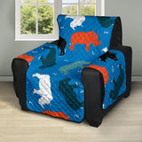Colorful rhino pattern Recliner Cover Protector