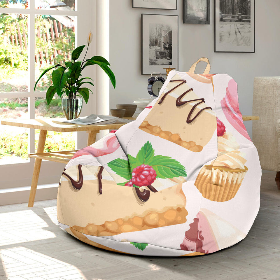 Cake Cupcake Sweets Pattern Bean Bag Cover