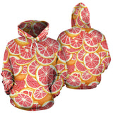 Tropical Grapefruit Pattern Men Women Pullover Hoodie