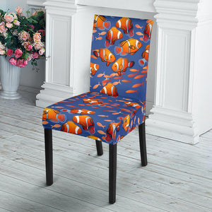 Clown Fish Pattern Print Design 04 Dining Chair Slipcover