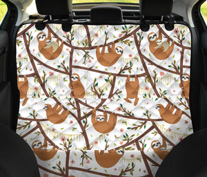 Sloths Hanging On The Tree Pattern Dog Car Seat Covers