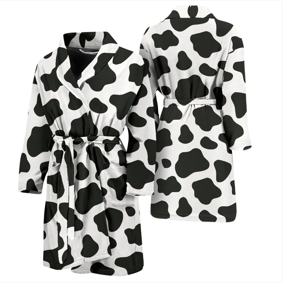 Cow Skin Pattern Men'S Bathrobe