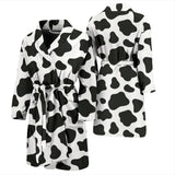 Cow Skin Pattern Men'S Bathrobe