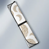 Cool Gold Moon Abstract Pattern Car Sun Shade