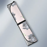 Cute Raccoons Leaves Pattern Car Sun Shade