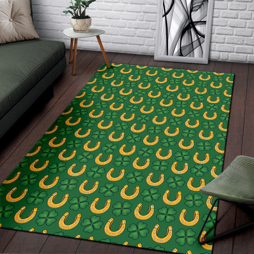 Horseshoes Pattern Print Design 05 Area Rug