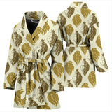 Lion Pattern Print Design 02 Women's Bathrobe