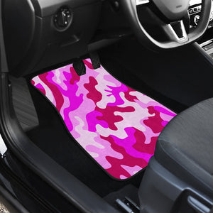 Pink Camouflage Front Car Mats (Set Of 2)