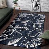 Piano Pattern Print Design 02 Area Rug