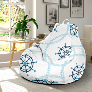 Nautical Steering Wheel Chain Bean Bag Cover