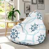 Nautical Steering Wheel Chain Bean Bag Cover