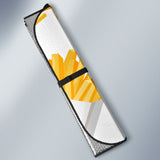 French Fries White Paper Box Pattern Car Sun Shade
