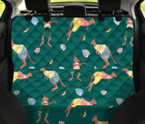 Kangaroo Leaves Pattern Dog Car Seat Covers