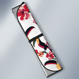 Toucan Flower Design Pattern Car Sun Shade