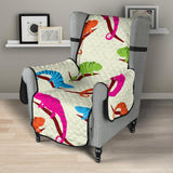 Colorful Chameleon lizard pattern Chair Cover Protector
