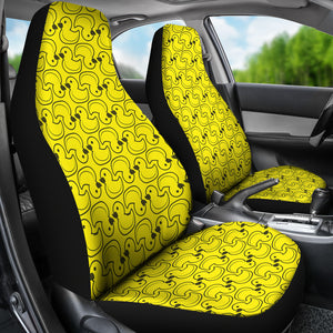 Duck Toy Pattern Print Design 02 Universal Fit Car Seat Covers