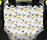Silhouettes Of Goat And Tree Pattern Dog Car Seat Covers