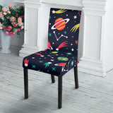Colorful Space Pattern Planet Star Dining Chair Slipcover