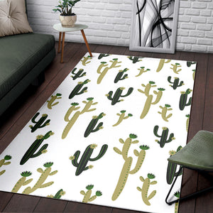 Cute Cactus Pattern Area Rug